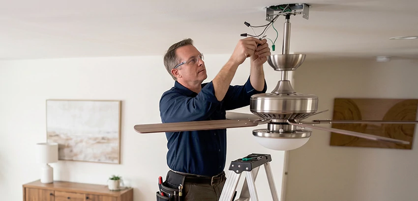 Ceiling Fan Light and Switch Repair in Hermitage