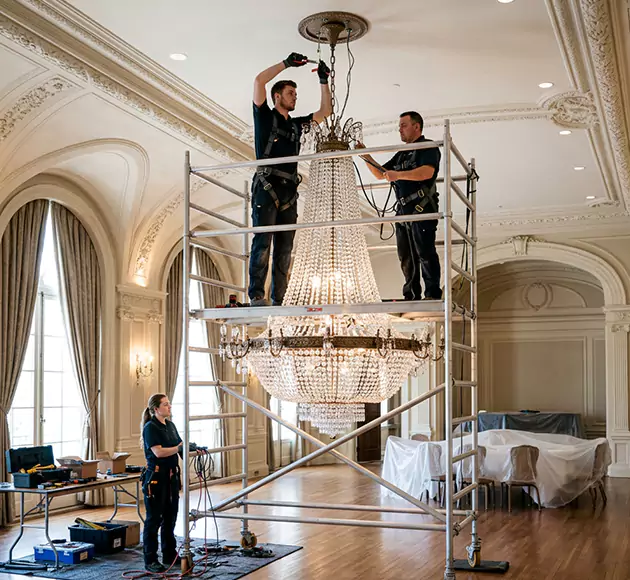 Professional Chandelier Installation: Your Local Fixture Team in Hermitage, TN